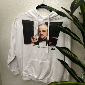 White Graphic Hoodie